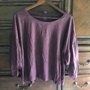 Garnet Hill NEW Boxy Dolman Top Organic Cotton Med